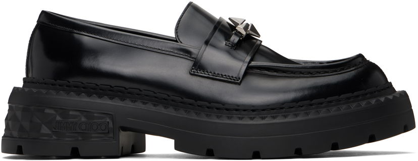 Nega čevljev Jimmy Choo Jimmy Choo Marlow Diamond Platform Loafers Črna | MARLOW DIAMOND/F HKB