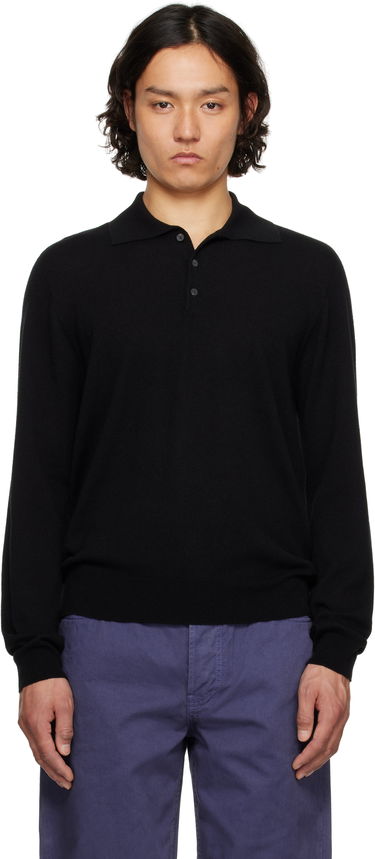 Pleteni pulover The Row The Row Judi Knit Polo Črna | 918-Y751, 0