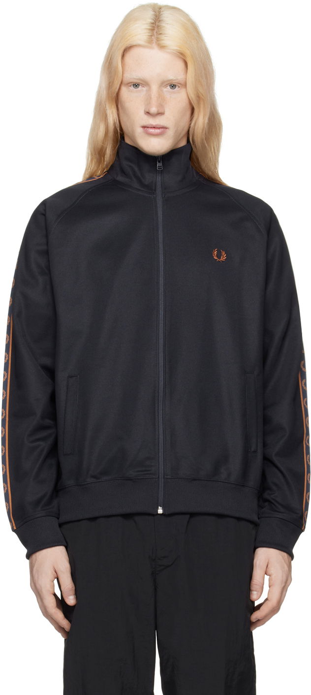 Jakna Fred Perry Contrast Tape Track Jacket Črna | J5557-Q51, 0
