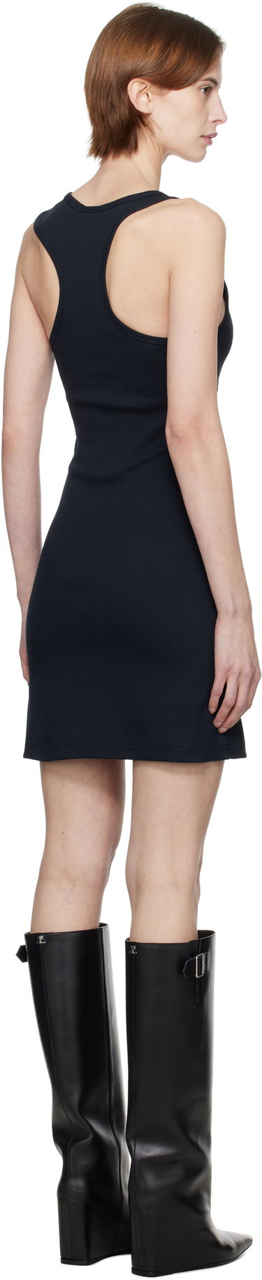 Obleke Courrèges Courrèges Double Buckle Rib Minidress Mornarica | 125JRO550JS0194, 2
