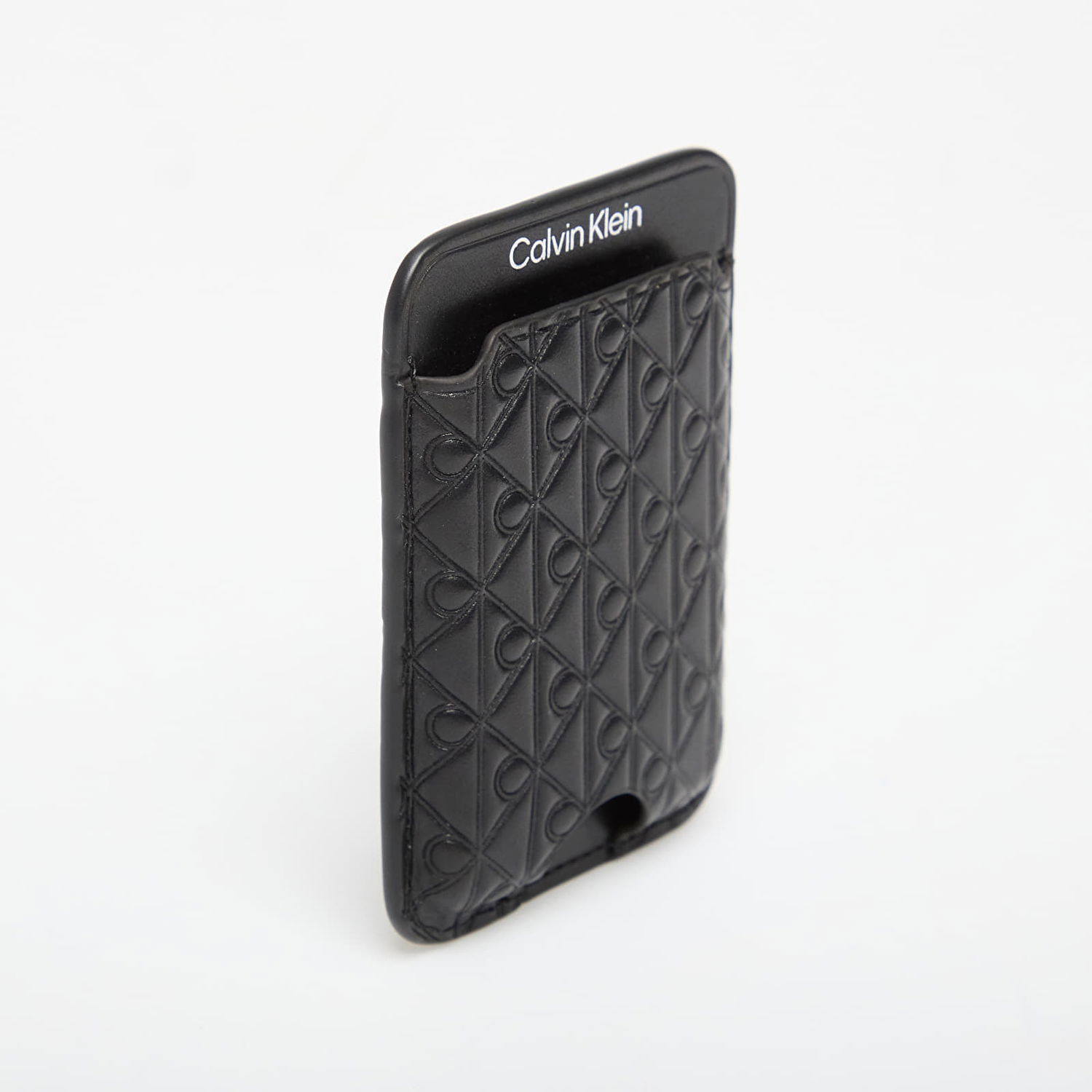 Denarnica CALVIN KLEIN Calvin Klein Aop Leather Magnetic Card Case Črna | LV04F1100G UB1, 1