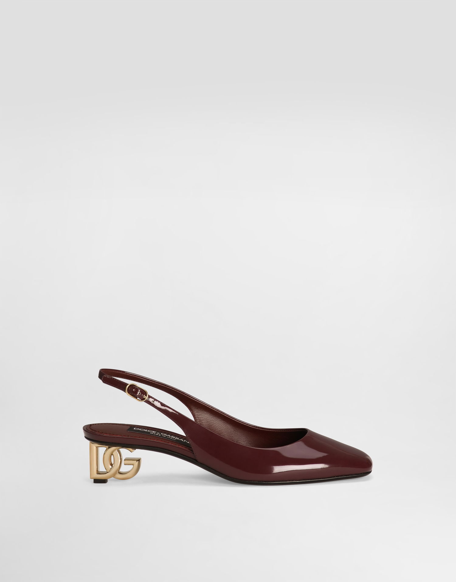 Modni dodatki Dolce & Gabbana Dolce & Gabbana Patent Leather Slingbacks Bordo | CG0913A103780342, 0
