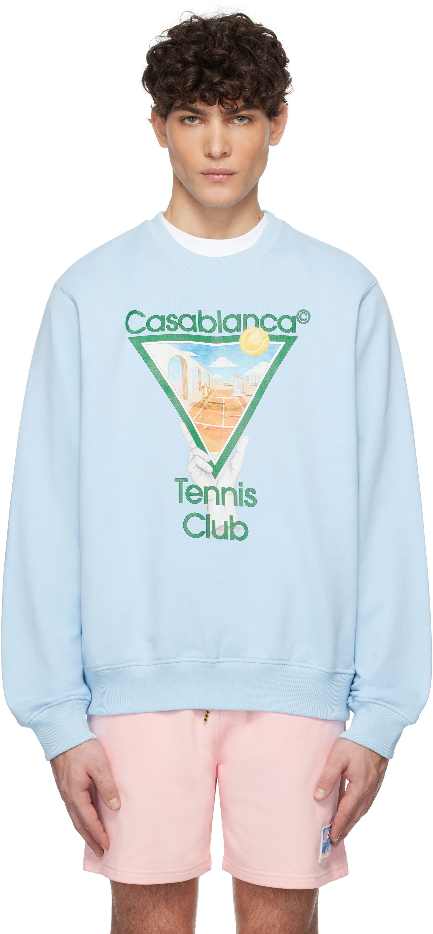 Pulover Casablanca Tennis Icon Sweatshirt Modra | U-MPS25-JTP-293-03, 0