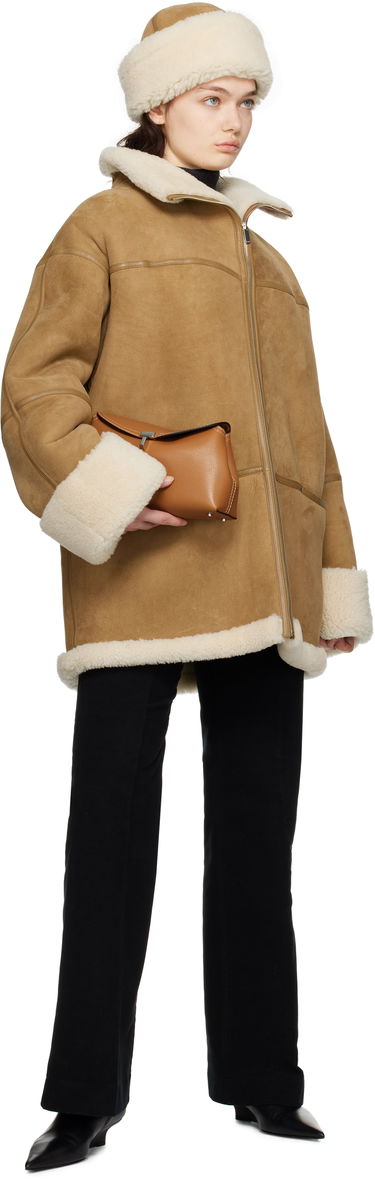 Puhovka TOTEME TOTEME Signature Shearling Jacket Rjava | 251-WRO876-LE0107, 3