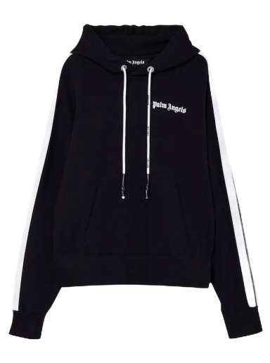 Pulover Palm Angels Fleece Track Hoodie Črna | PMBB058S21FLE0091001