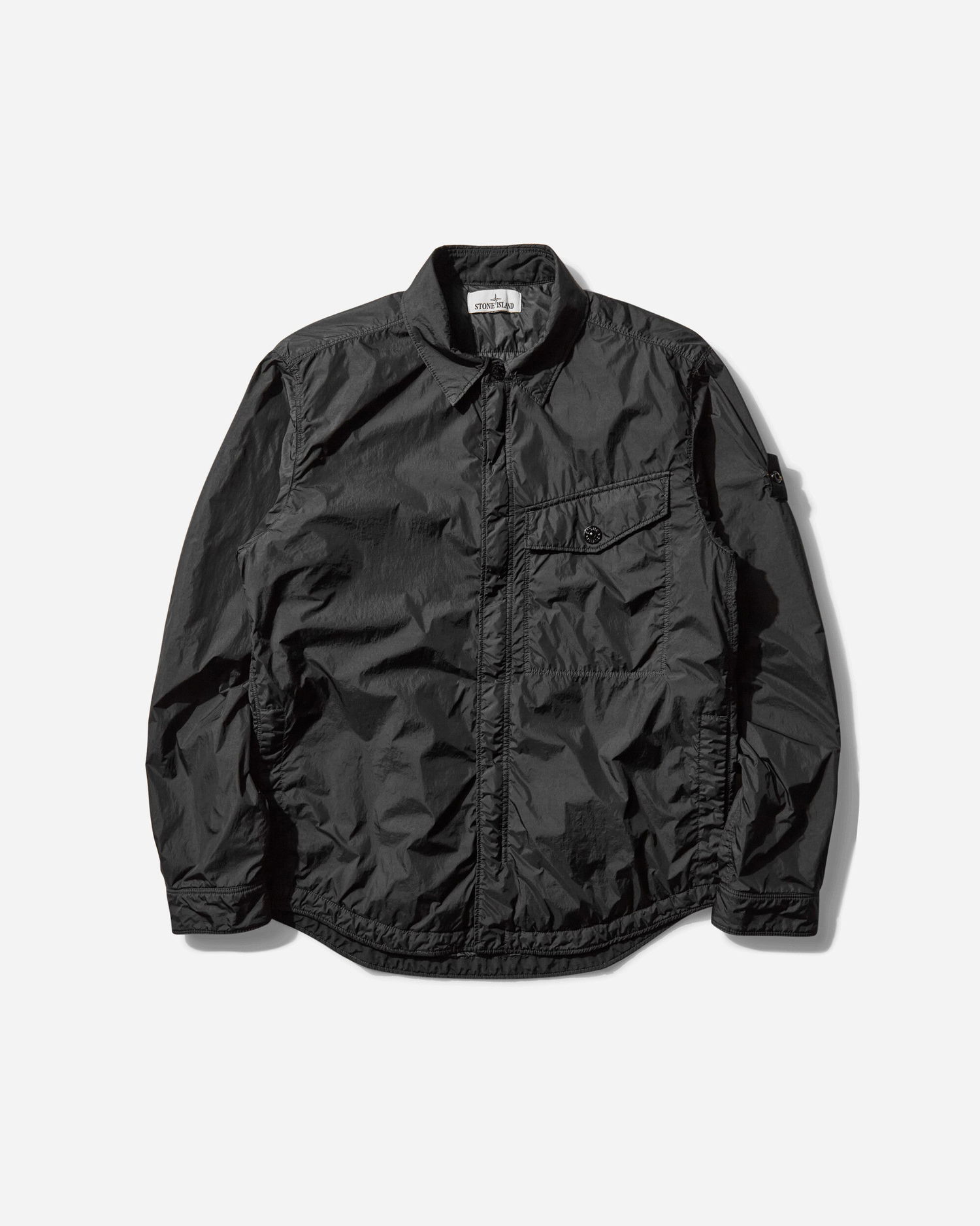 Srajce Stone Island Crinkle Reps R-NY Overshirt Črna | K2S15-Q100006-S0A23 V0029, 1