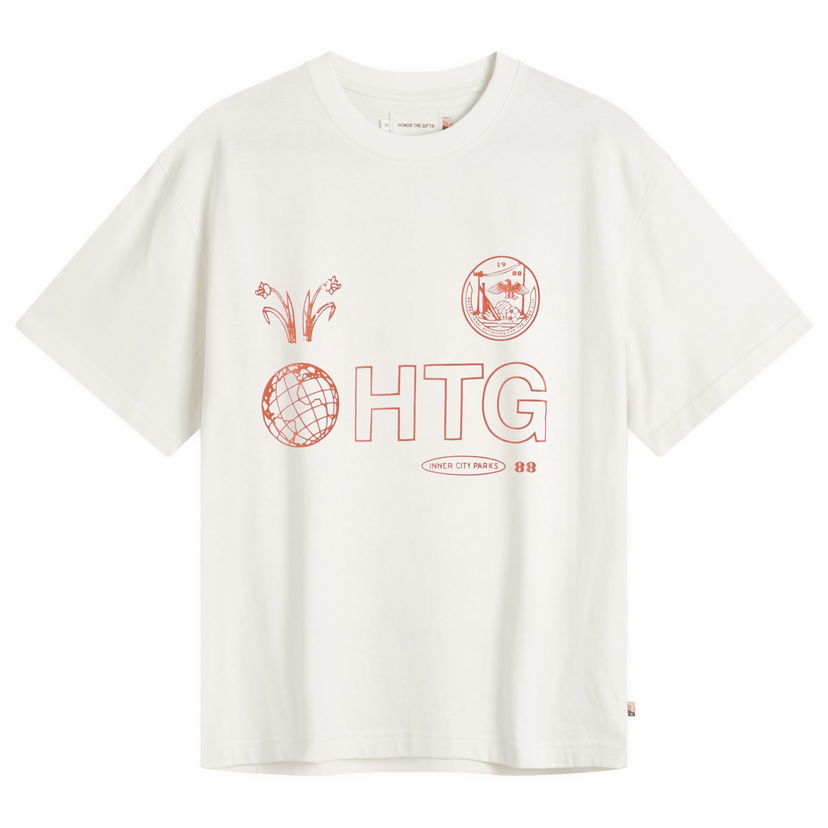 Majica Honor The Gift Inner City Parks T-Shirt Bela | HTG250148-WHT