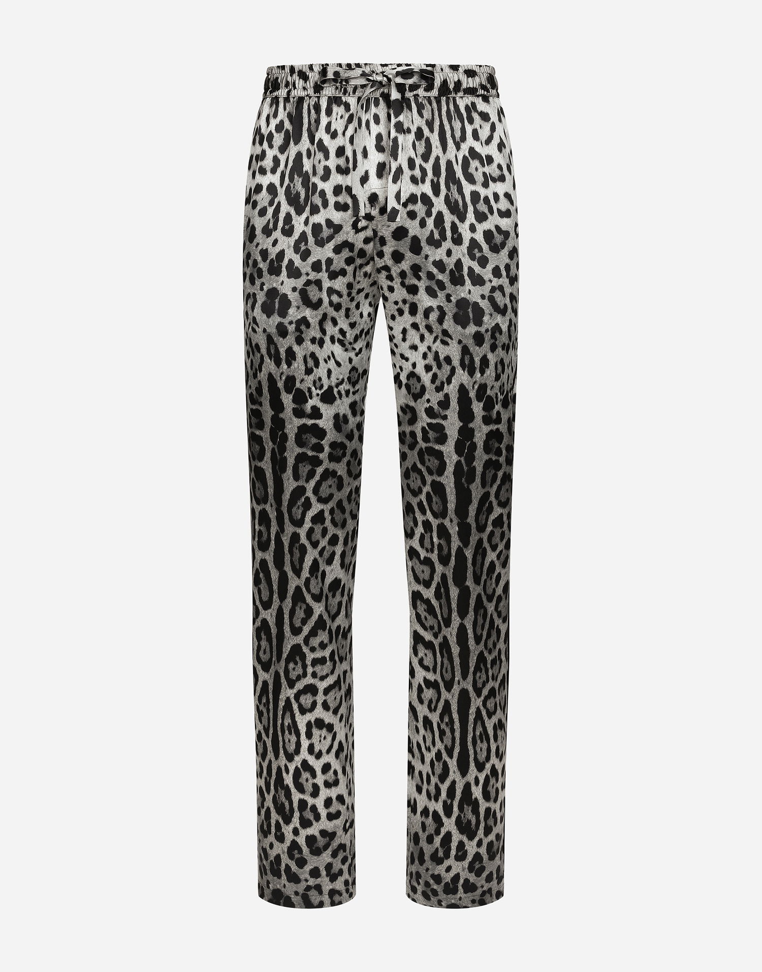 Hlače Dolce & Gabbana Leopard-print Satin Pants Siva | GVRMATIS1WTHI13N, 0