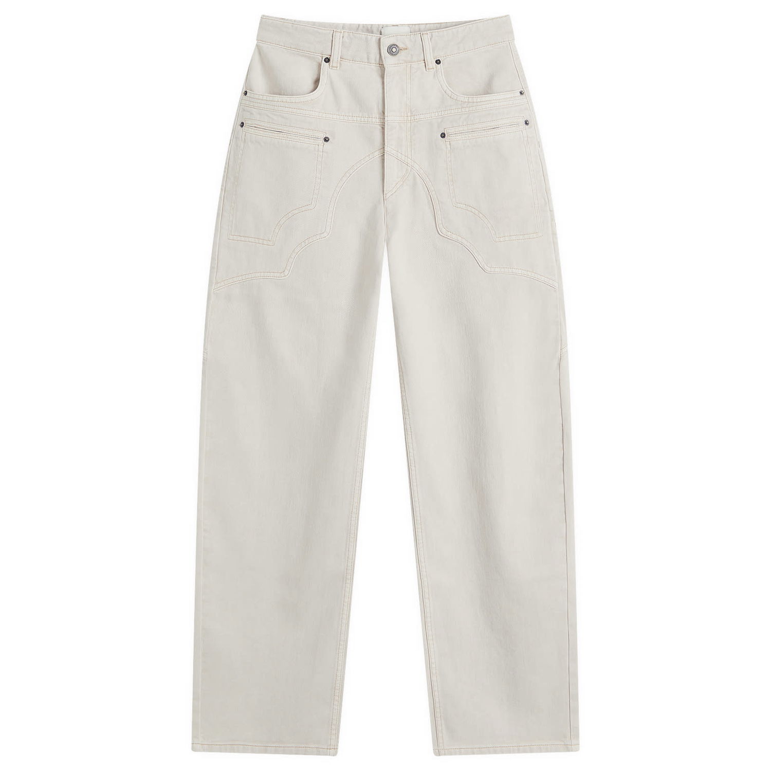 Kavbojke ISABEL MARANT Isabel Marant Beryl Cargo Jeans, Size Medium Bež | PA0481FA-C1H01I, 1