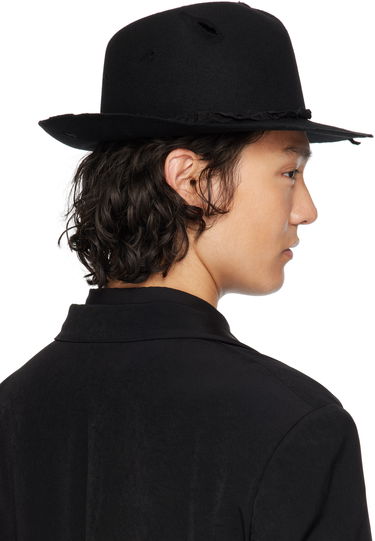Klobuk Yohji Yamamoto YOHJI YAMAMOTO Wool Soft Hat Črna | HP-H05-160, 2