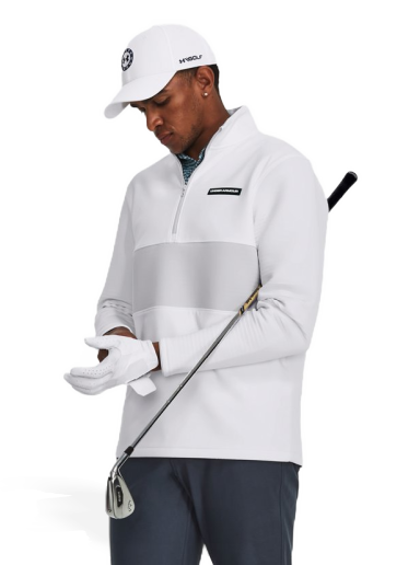 Pulover Under Armour Golf Storm Daytona Hoodie Bela | 1379723-100