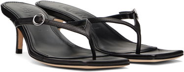 Modni dodatki Aeyde Aeyde Leigh Leather Toe-Post Heeled Sandals Črna | A11-HS-GAIS55TB162-SS25-800-007, 3