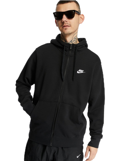 Pulover Nike Sportswear Club Hoodie FZ Črna | BV2648-010