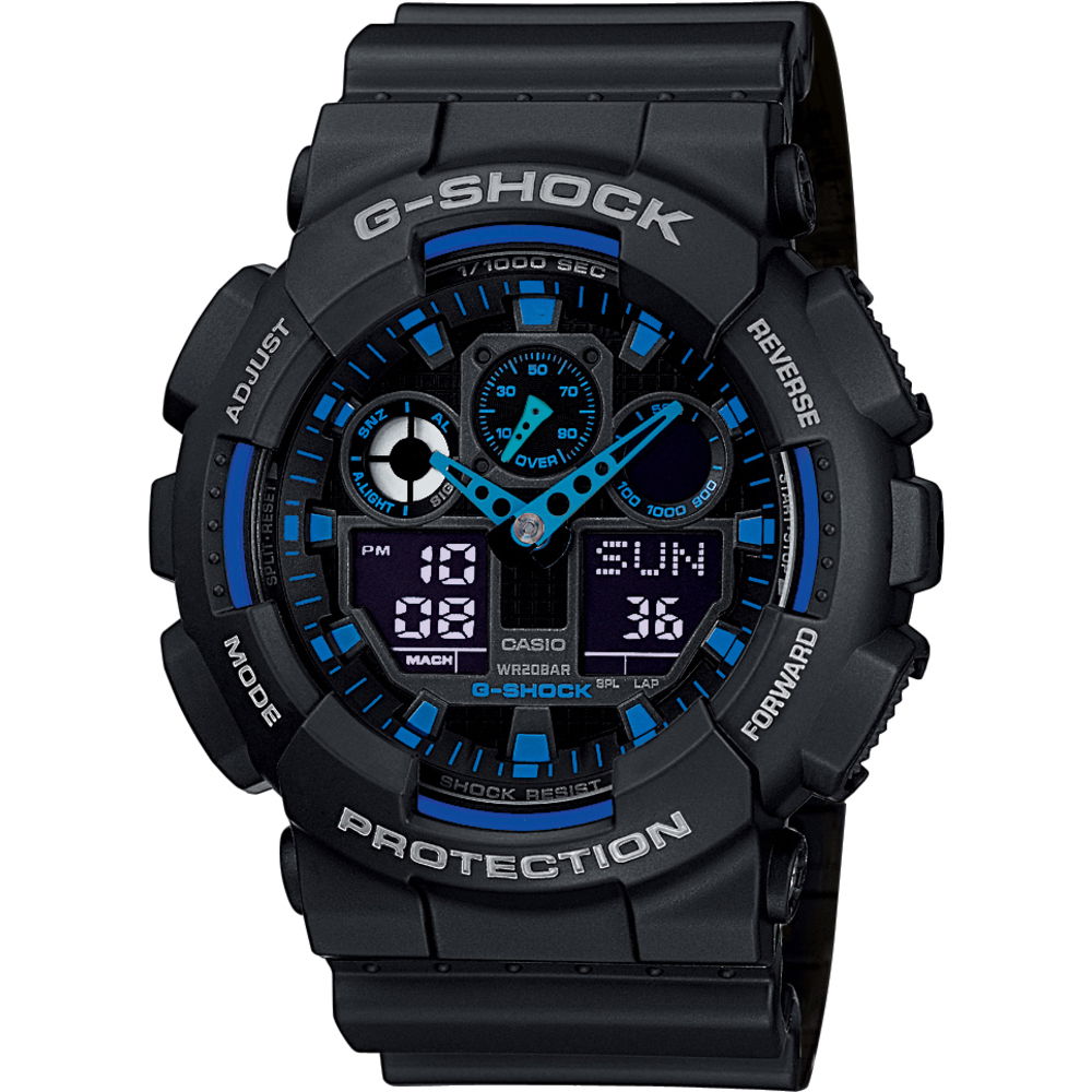 Ure CASIO G-Shock GA-100-1A2ER Črna | GA-100-1A2ER, 0
