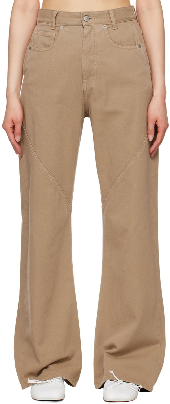 Kavbojke Maison Margiela Five-Pocket Wide Leg Jeans Bež | S62LB0160 S30653