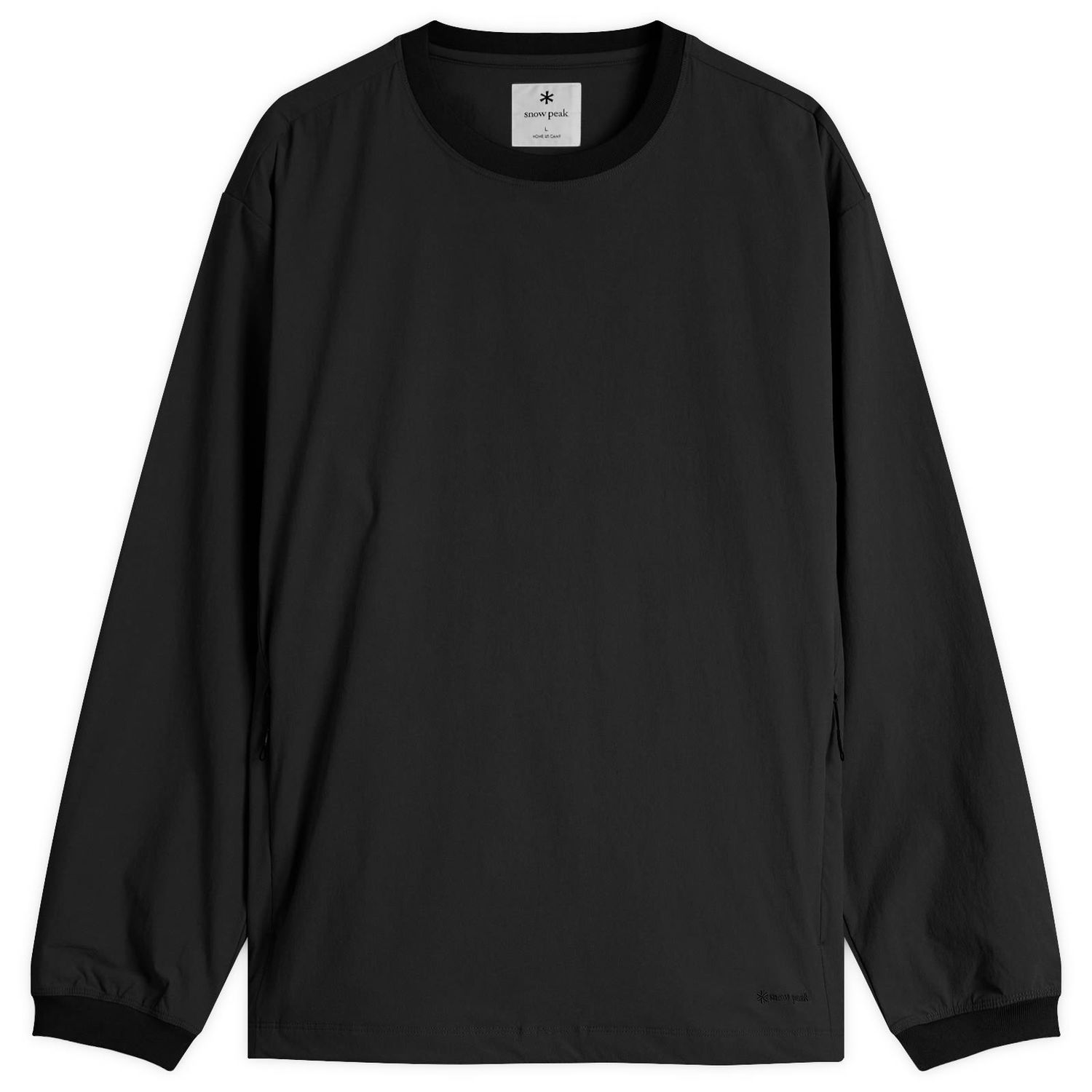 Pleteni pulover Snow Peak Snow Peak Active Comfort Pullover, Size Large Črna | JK-25SU007-BK, 0