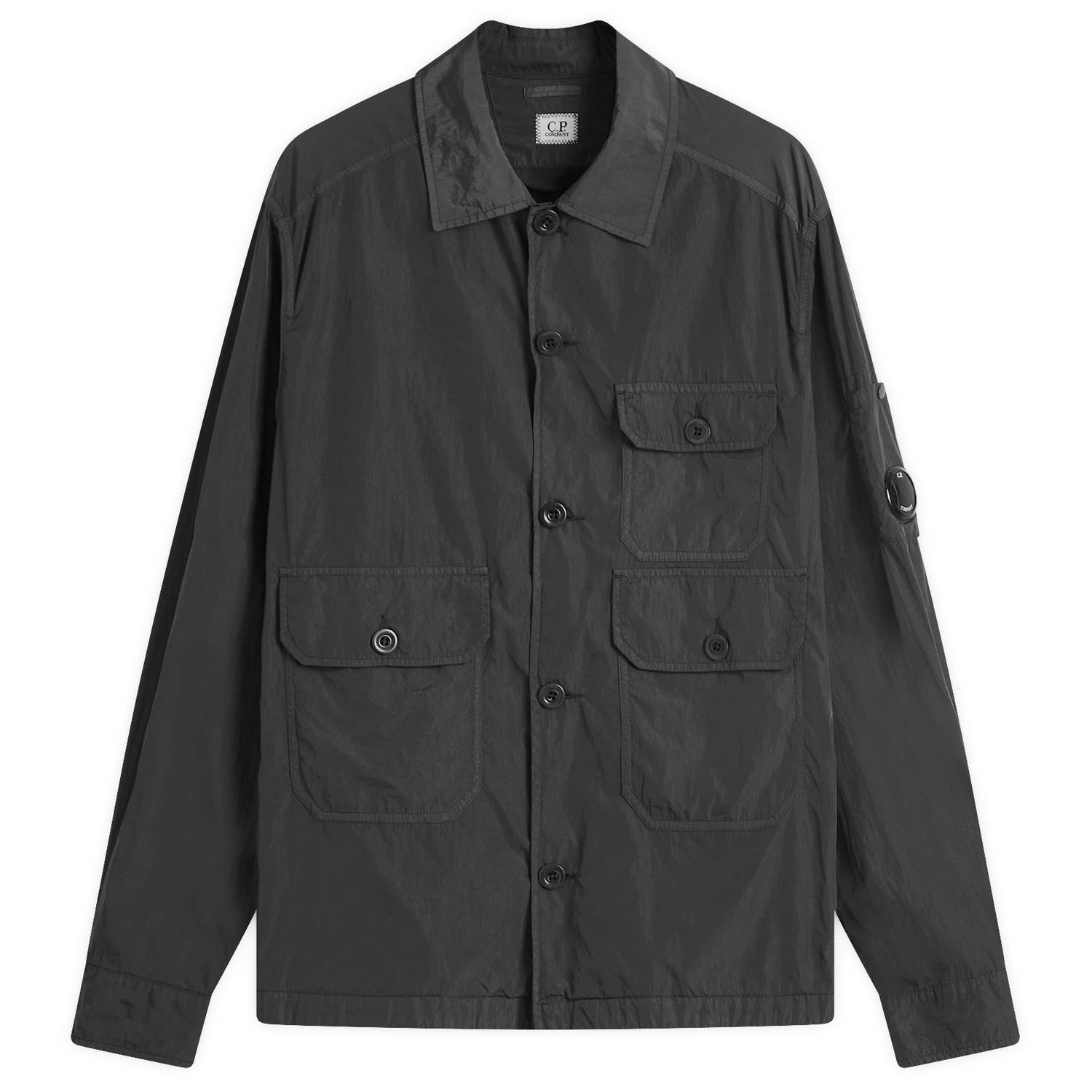 Srajce C.P. Company C.P. Company Chrome-R Overshirt, Size Large Črna | 18CMOS013A-005904G-999, 0
