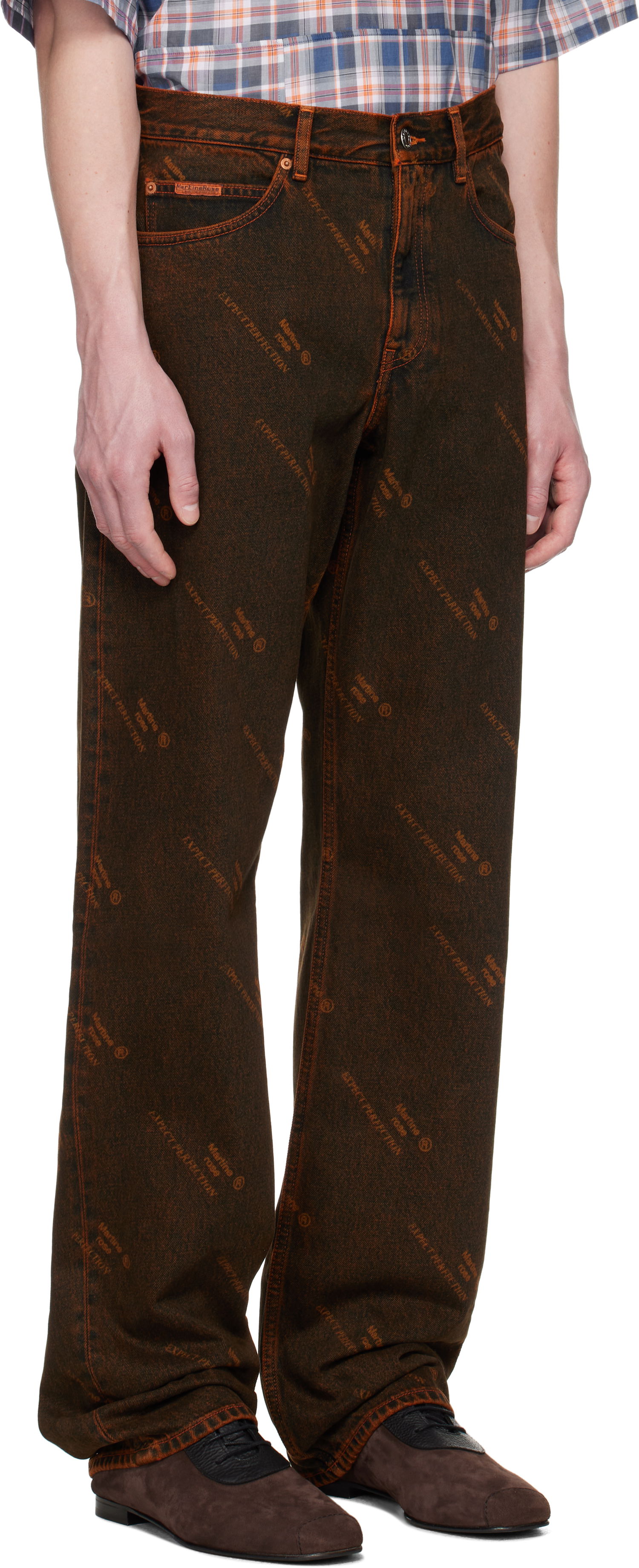 Kavbojke Martine Rose Martine Rose Relaxed Fit Jeans Rjava | 229WD06204, 1