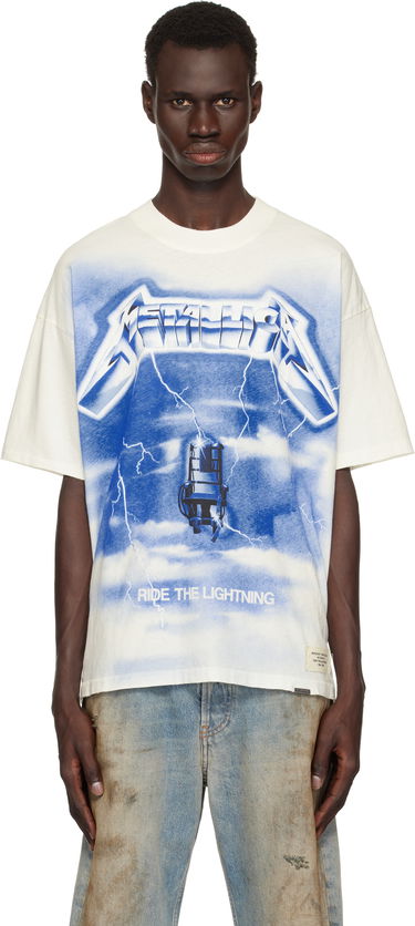 Majica Represent Clo Represent 'Metallica Ride the Lightning' Graphic Print T-Shirt Bela | MLM4382, 0