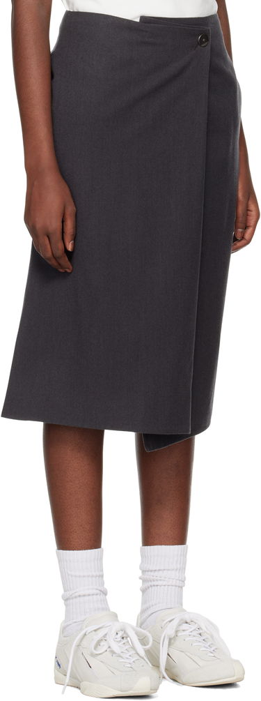 Krila ADER ERROR Asymmetric Midi Skirt Siva | BN01FWSK0202GR, 1