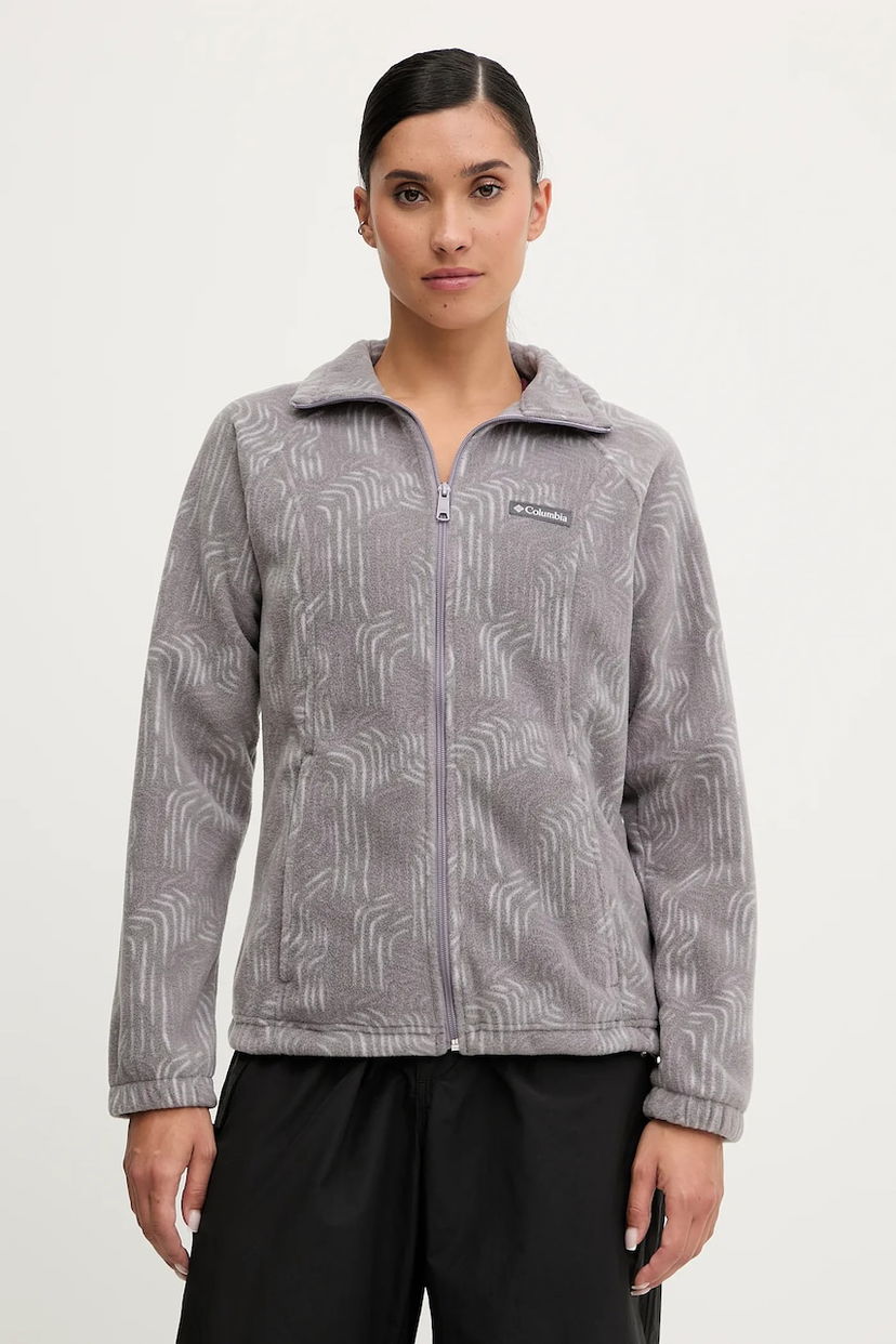 Pulover Columbia Benton Springs Printed Fleece Jacket Siva | 2021771