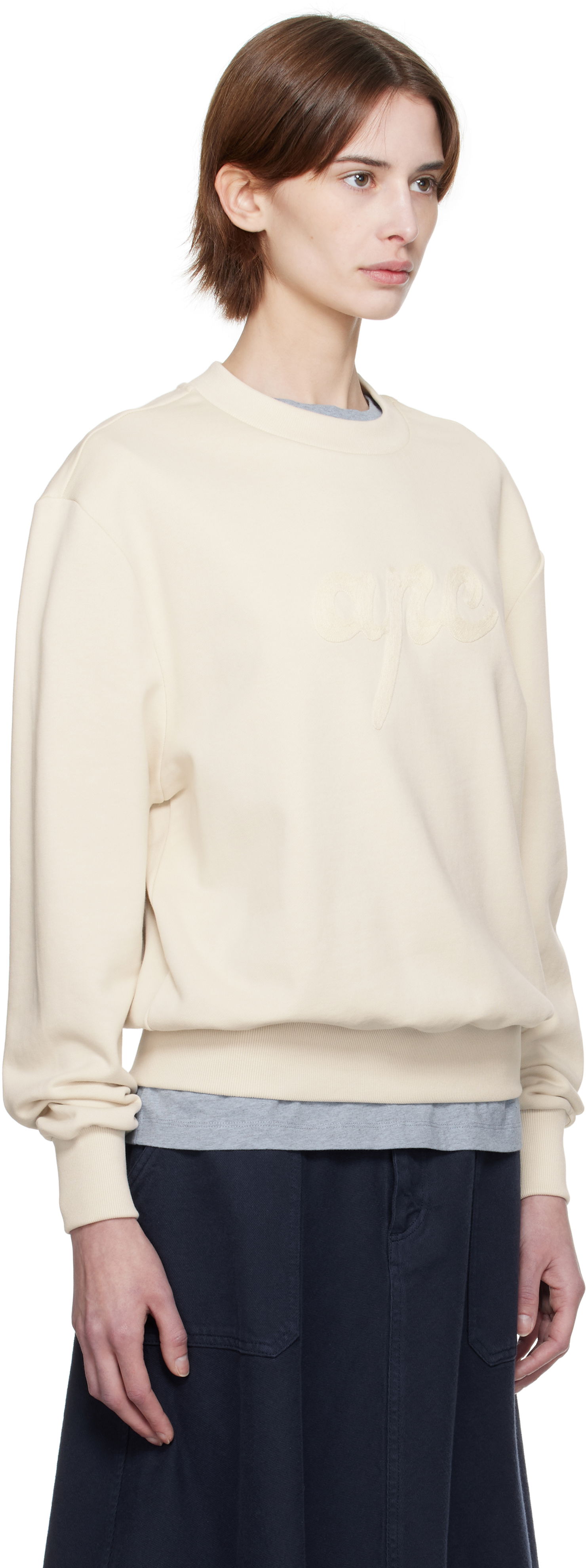 Pulover A.P.C. A.P.C. Ethan Sweatshirt Bež | COHGT-M27975, 1