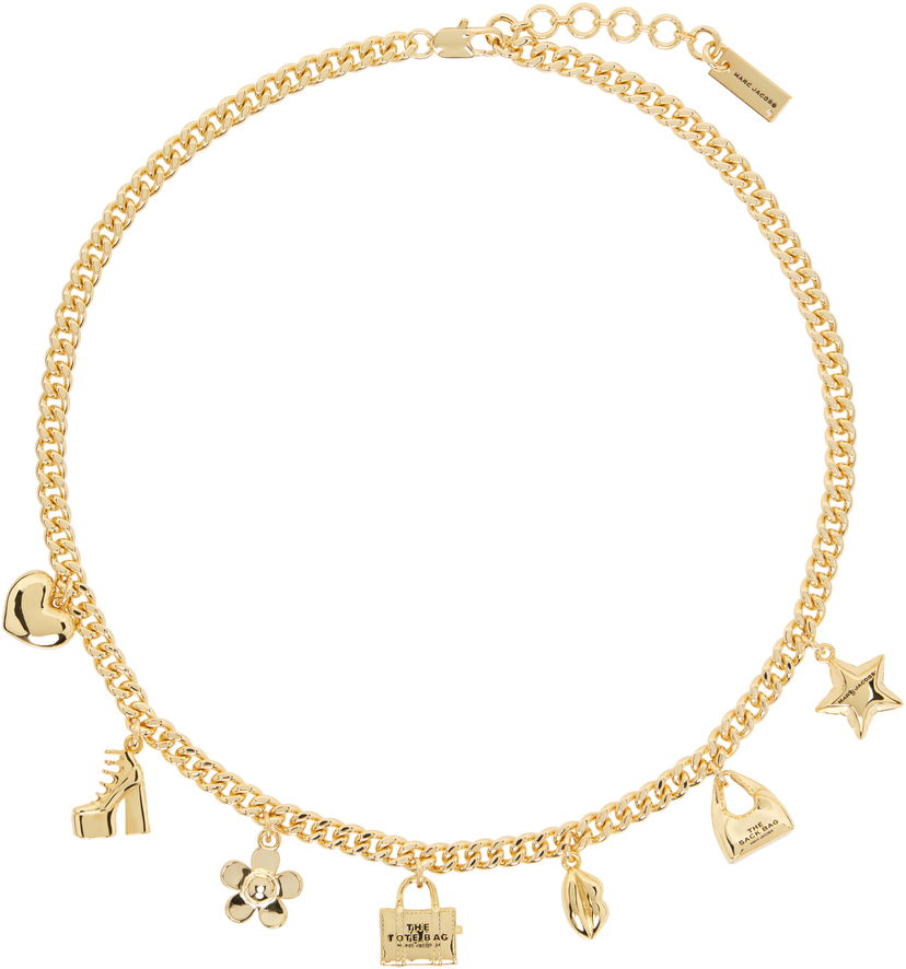 Ogrlica Marc Jacobs Marc Jacobs 'The Mini Icon Charm' Chain Necklace Kovinski | 2R4JNC001J37