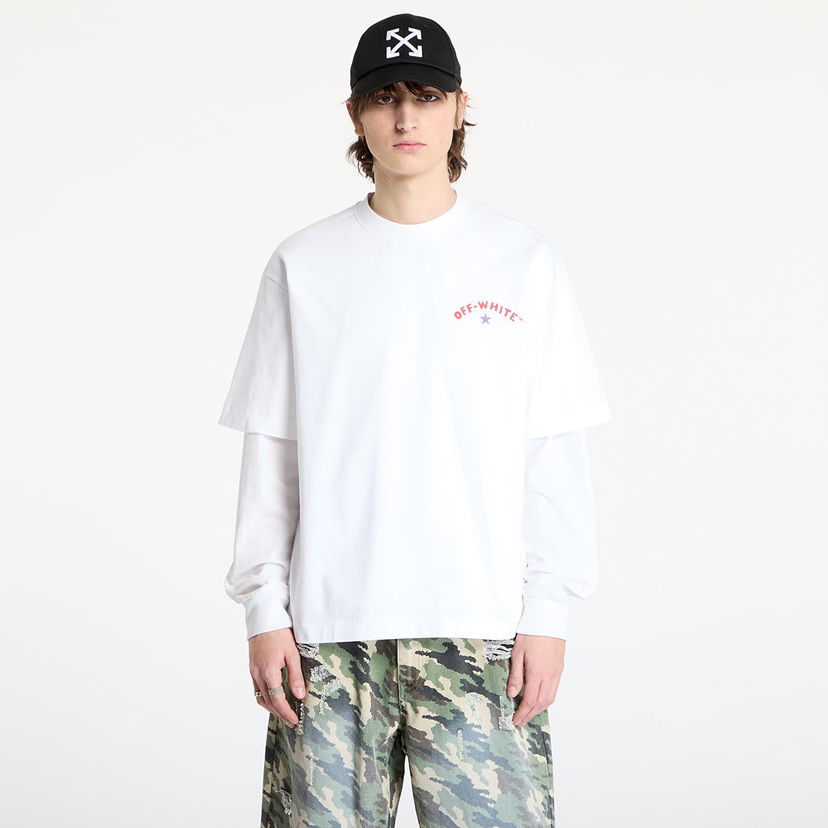 Majica Off-White Star Arrow Skate T-Shirt Bela | OMAA120S25JER0080110