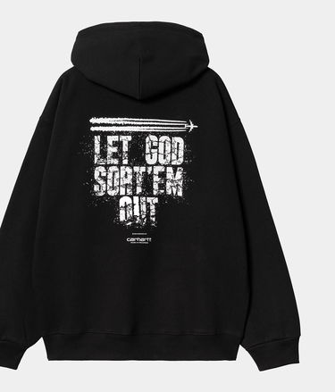 Pulover Carhartt WIP Clipse x Carhartt WIP Let God Sort'Em Out Hoodie Črna | I035099_4, 1
