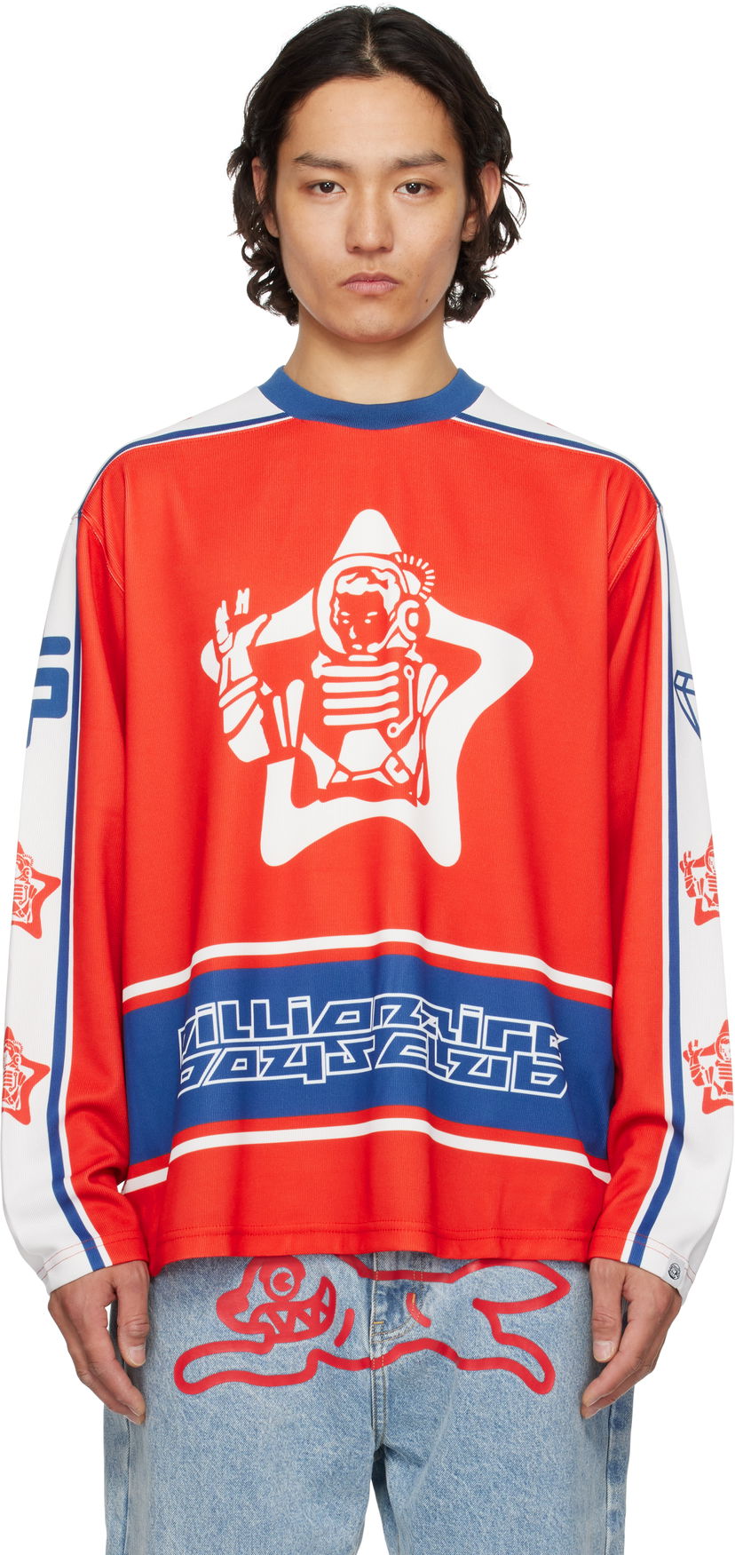 Dres BILLIONAIRE BOYS CLUB Billionaire Boys Club Astro Star Hockey T-Shirt Rdeča | B25152