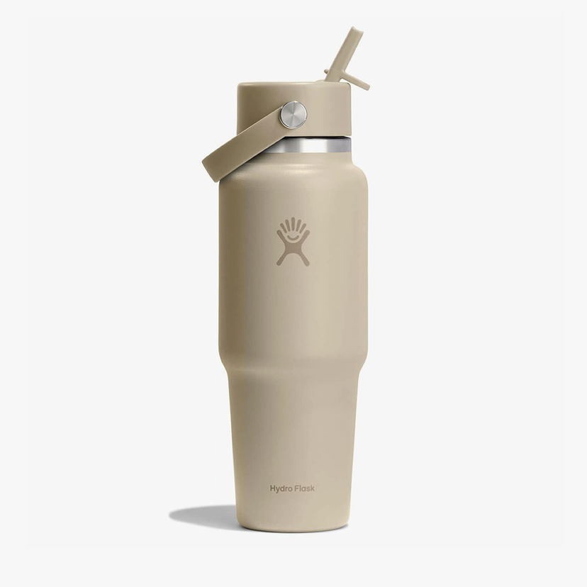 Steklenica za pitje Hydro Flask 946ml Wide Flex Straw Travel Bottle Universal Bež | WT32CFS114