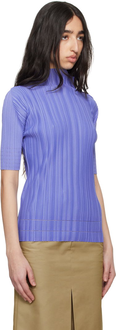 Pleteni pulover Pleats Please Issey Miyake Pleats Please Issey Miyake Soft Pleats Turtleneck Top Lila | PP56JK933, 1