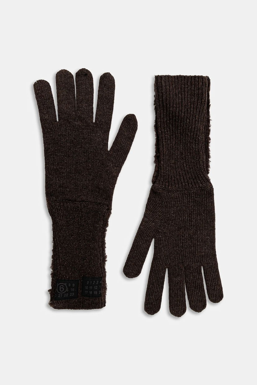 Rokavice Maison Margiela MM6 Maison Margiela Long Knitted Wool Blend Gloves Rjava | S62TS0078.M13198.144