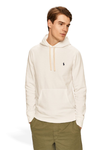 Pulover Polo by Ralph Lauren Classic Popover Hoody Bela | 710766778009