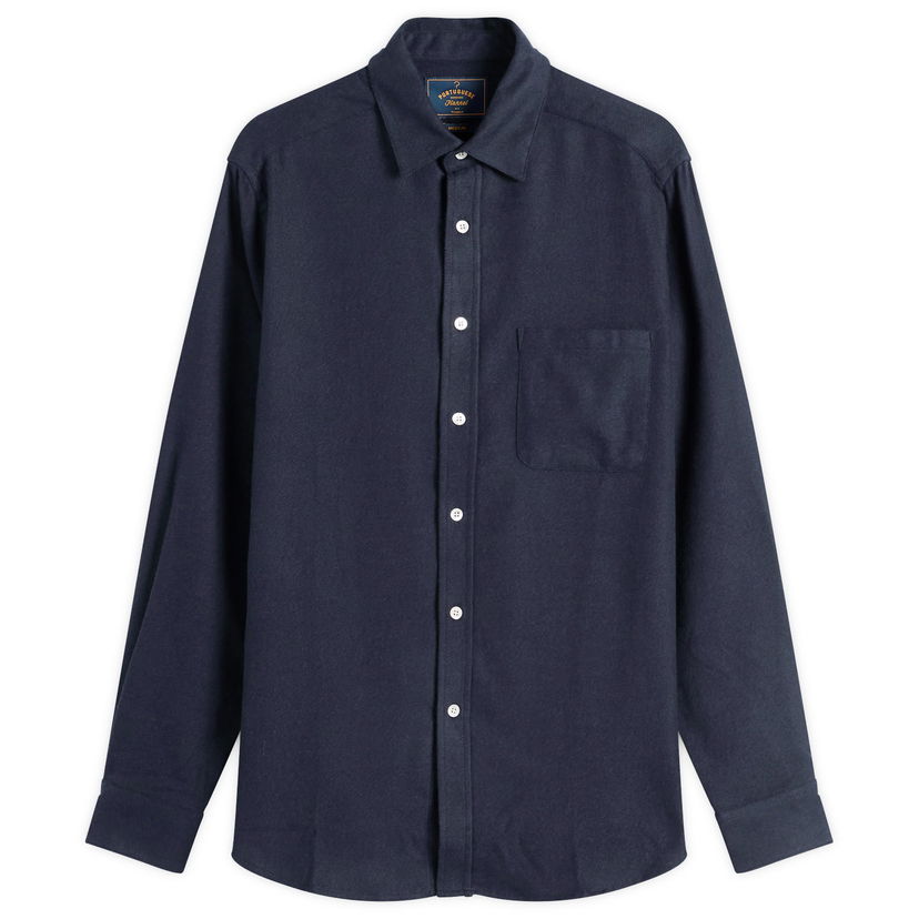Srajce Portuguese Flannel Teca Flannel Shirt, Size Small Mornarica | AW25072-NVY