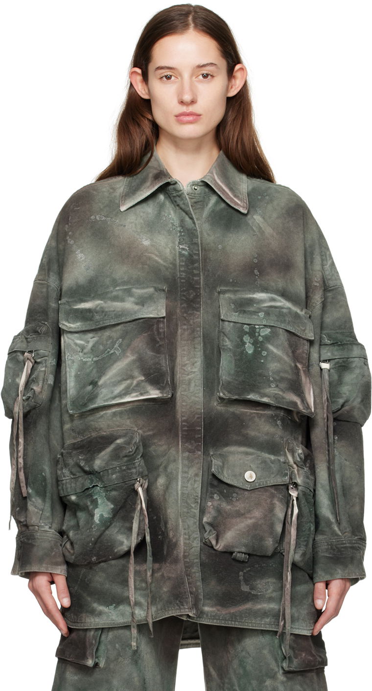 Srajce The Attico Attico Fern Denim Jacket Zelena | 241WCB48 D022, 0