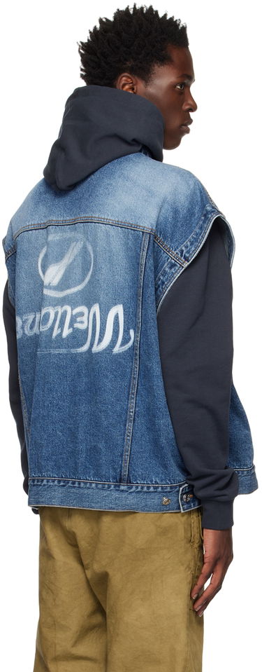 Telovnik We11done We11done Oversized Trucker Vest Modra | WD-DV3-22-385-U-BL, 2