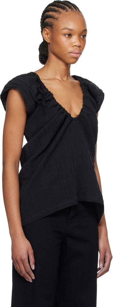Majica brez rokavov Baserange Baserange Max Draped Blouse Siva | TOMX-LC-SP25, 4