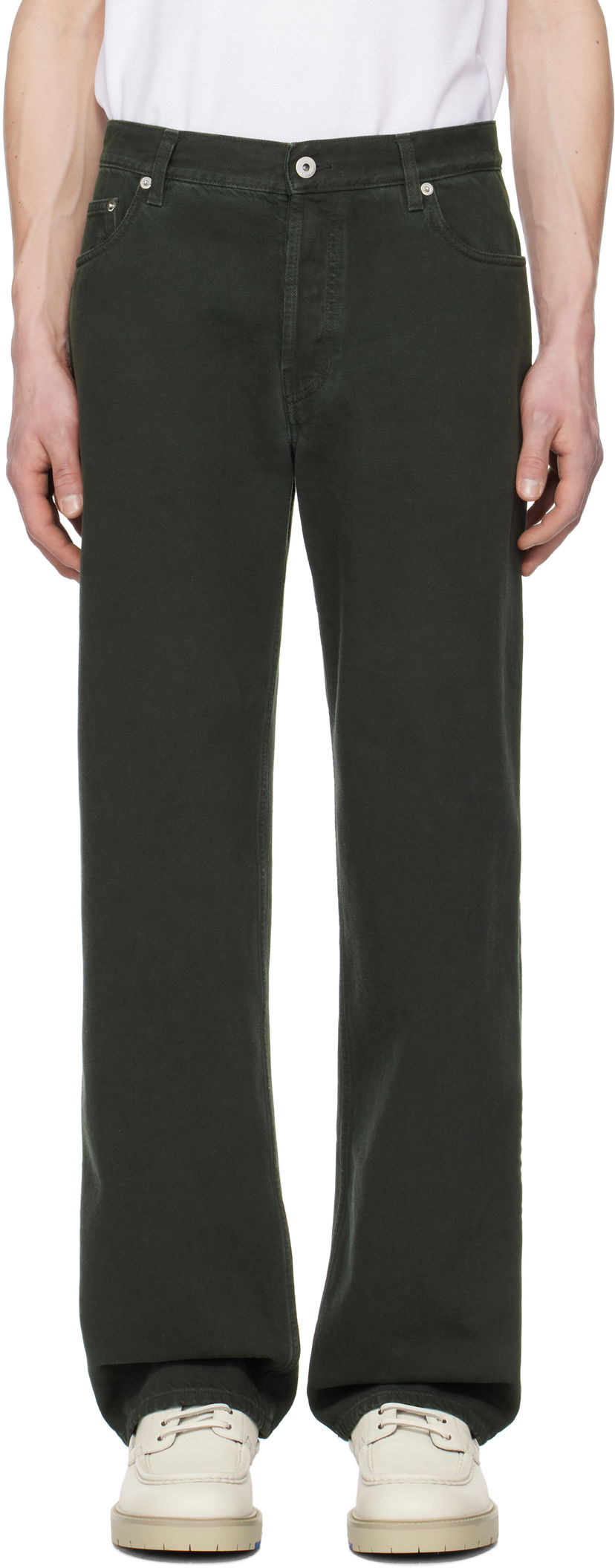 Kavbojke Burberry Burberry Regular-Fit Jeans Zelena | 8101264
