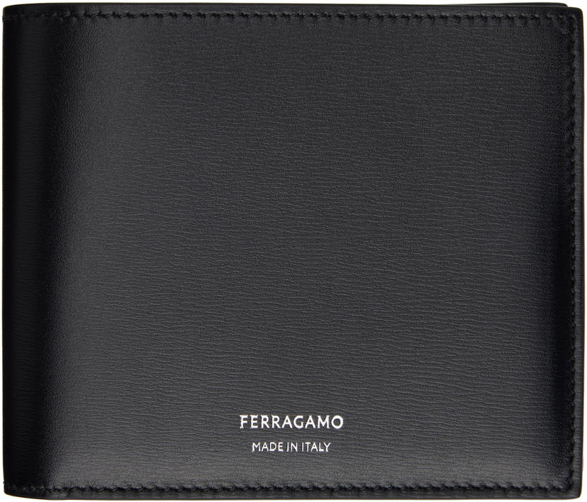 Denarnica FERRAGAMO Ferragamo Classic Leather Bifold Wallet Črna | 770094