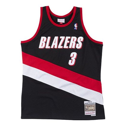 Majica brez rokavov Mitchell & Ness Mitchell & Ness NBA Blazers Basketball Jersey Črna | SMJYEL18026-PTBBLCK99DSD