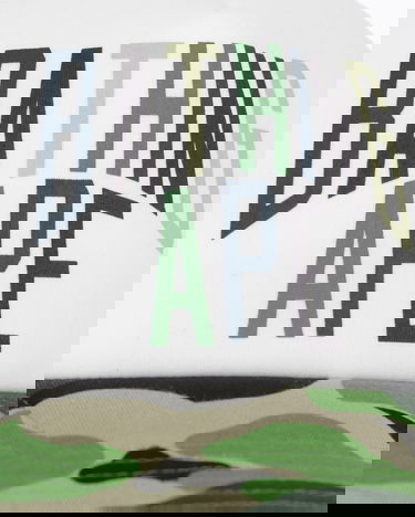 Kapa BAPE Camo NYC Logo Mesh Cap Bela | 1L30180012 GREEN, 6