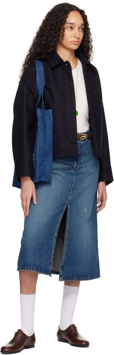 Tote bag A.P.C. A.P.C. Lou Carpenter Denim Tote Bag Modra | COHTD-M61990, 3