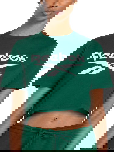 Majica Reebok IDENTITY BIG LOGO CROP TEE Zelena | 100076000, 4