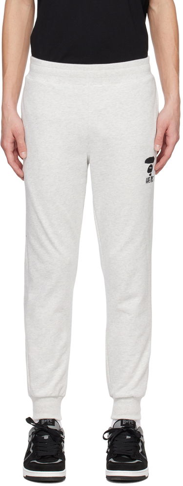 Trenirka AAPE by A Bathing Ape AAPE by A Bathing Ape Embroidered Sweatpants Siva | AAPPTMA691XAMWH2, 0