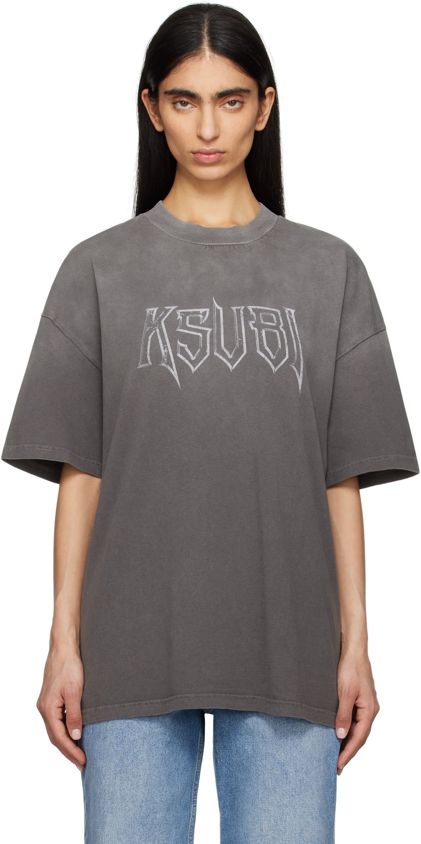 Majica Ksubi Ksubi Kingdom Boyfriend T-Shirt Siva | WSP25TE008