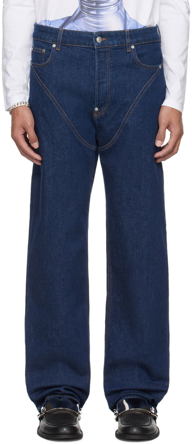 Kavbojke Stella McCartney 'Platinum Dream' Denim Jeans Modra | 6D02583SPH66