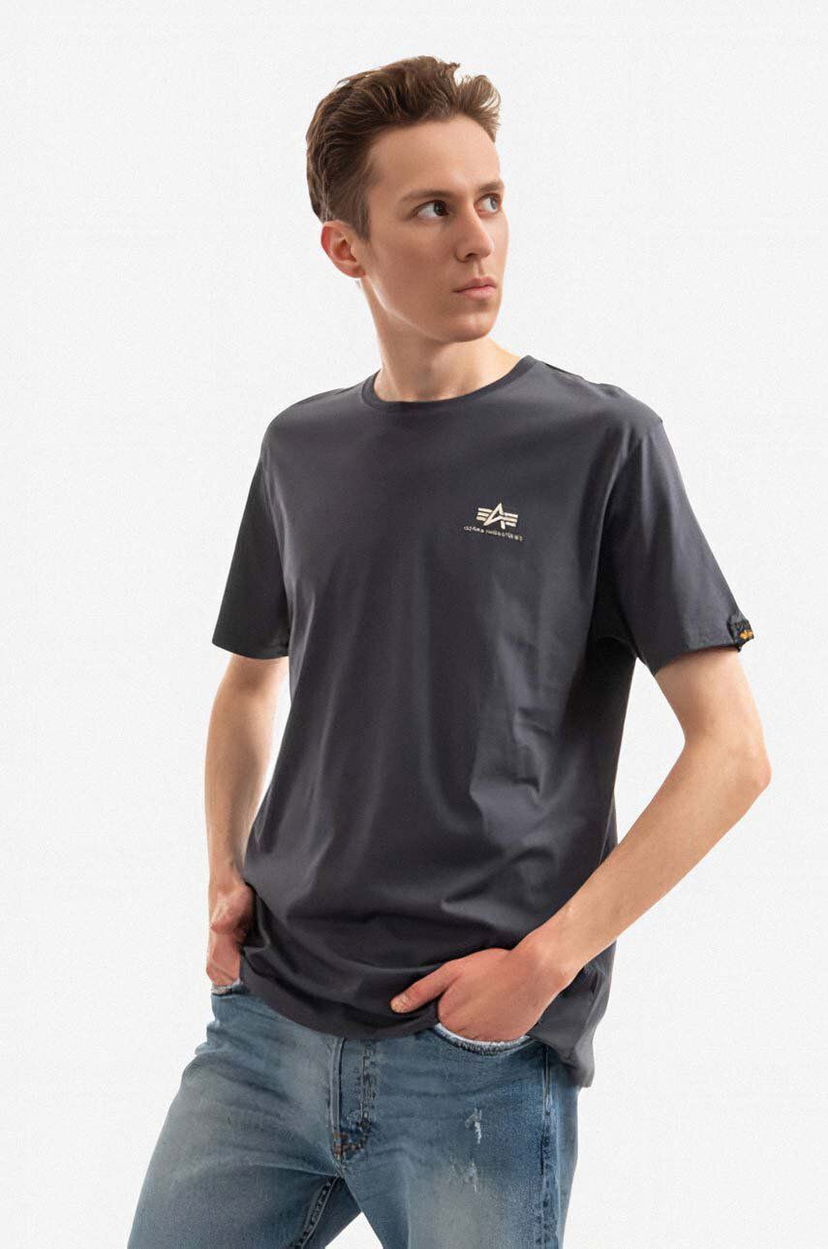 Majica Alpha Industries T-Shirt With Print Siva | 188505.136