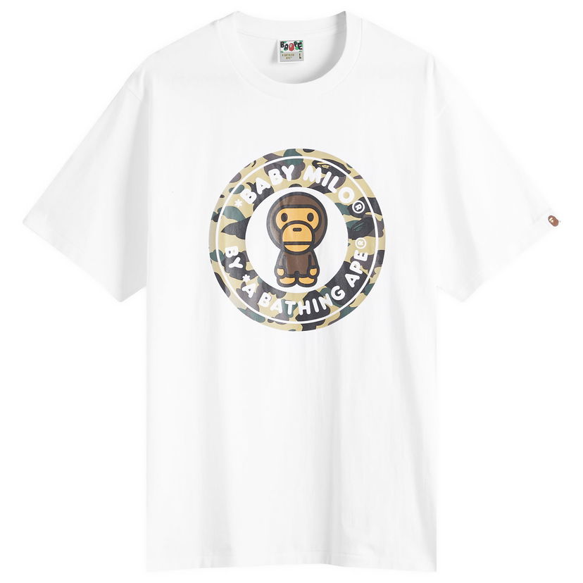 Majica BAPE Bathing Ape 1St Camoilo Busy Works T-Shirt, Size L Bela | 002TEL301004M-WYL