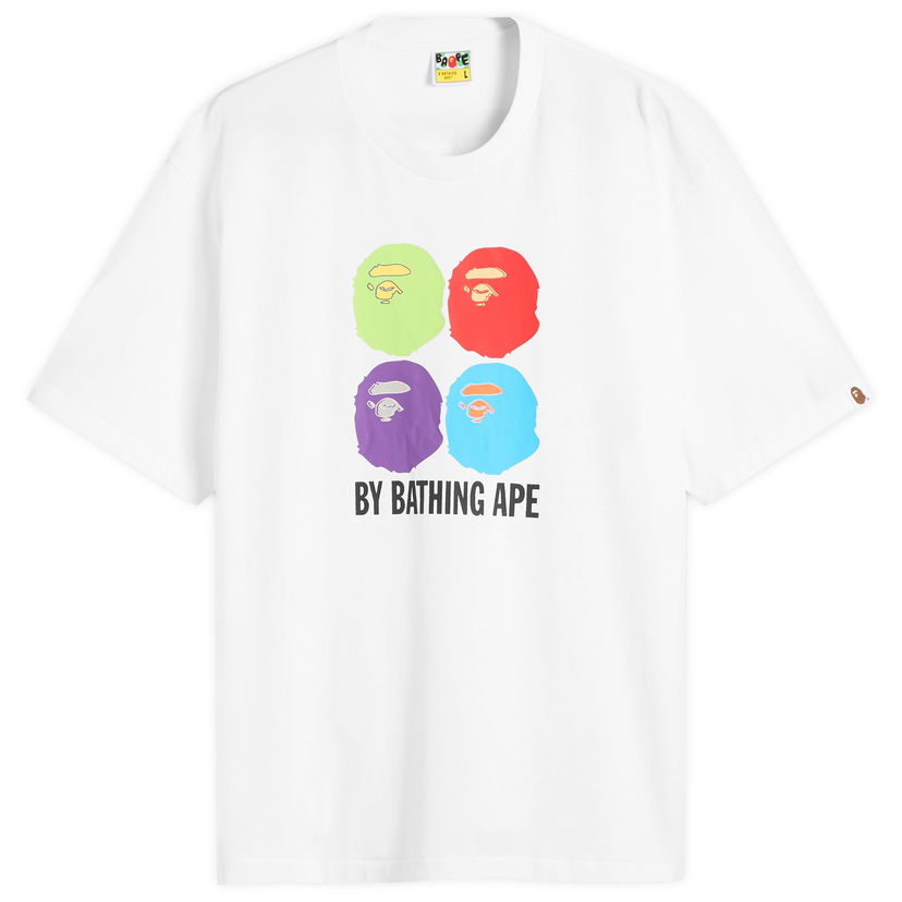 Majica BAPE Multi Ape Head T-Shirt Bela | 001TEL801318M-WHT